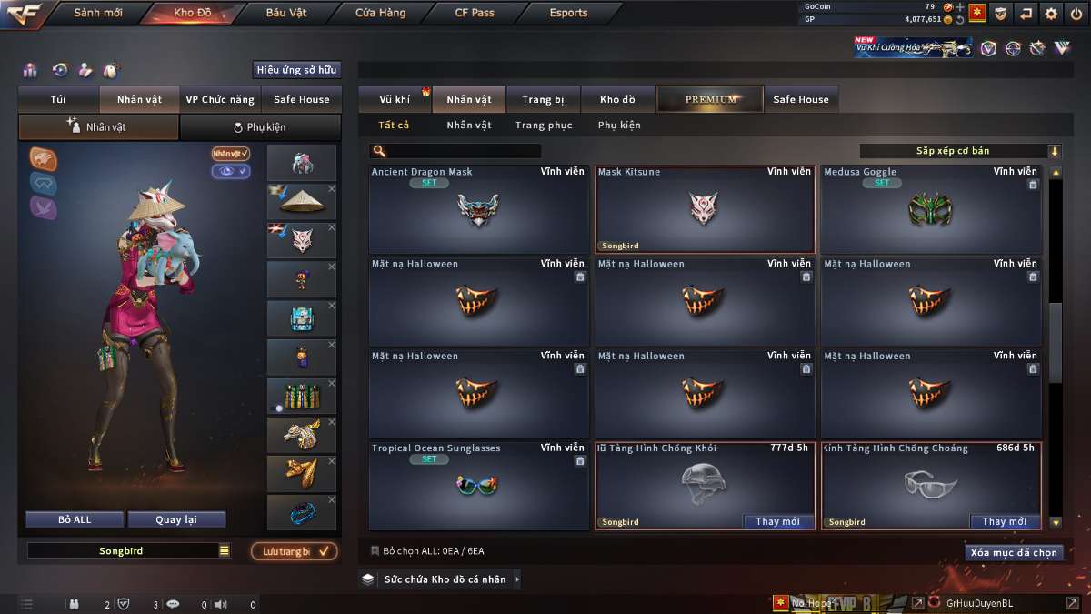 shop acc cf uy tin gia re